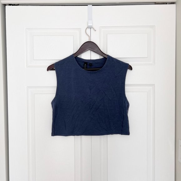 Lululemon Lab Esker Cropped Tank - S - Ink Blue - Picture 3 of 5